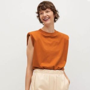 Mango shoulder pad tee